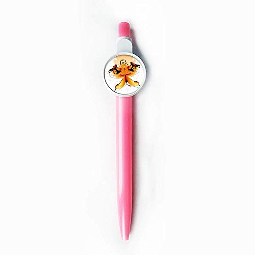 Stylo à bille rétractable cerf-volant chinois bleu pour écriture fluide