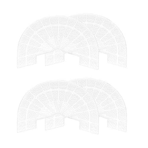 Image of HARFINGTON 2pair Shoe Sole Protector for Sneakers Size 7-8 Self-Adhesive Non Slip Pad Heel Plates Repair for Men and Women, Transparent