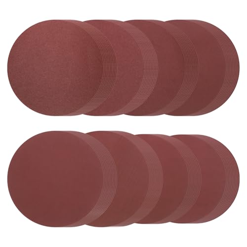 Disques abrasifs ronds 203mm grain 80-800 pour ponçage bois et métal