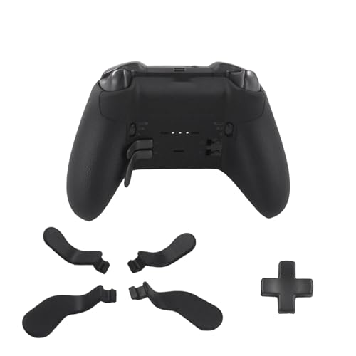 Image of 5Pcs Elite 2 Metal Paddles for Xbox Elite Series 2 Controller, Elite Series 2 Core Controller Parts, D-pad Paddles Replacement for Xbox Elite Series 2 /2 Core Controller Includes 4 Paddles,1 D pads(Black)