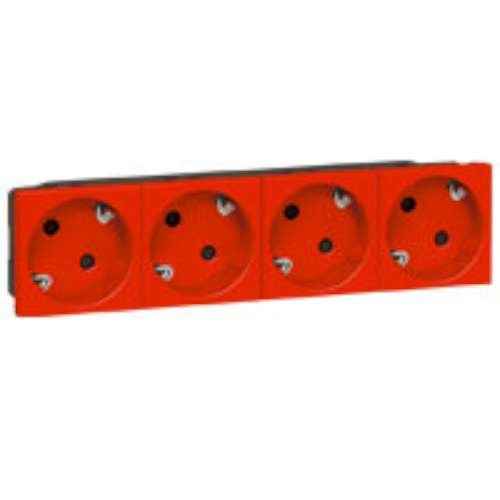 Bloc double Legrand Mosaic 077612 rouge haute performance pour DLP