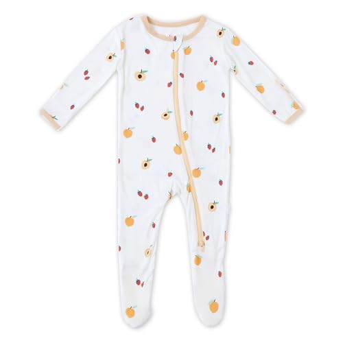 Image of Bamboo Little Soft Baby Footie Pajamas, Baby Clothes, Newborn Sleepers, 95% Viscose and 5% Spandex, 0-24 Months