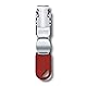 Victorinox Nagelknipser klein, Nagelschneider, Nagelzwicker, Edelstahl, für Fuss- und Fingernägel, Professionell, Maniküre, Pediküre, rot