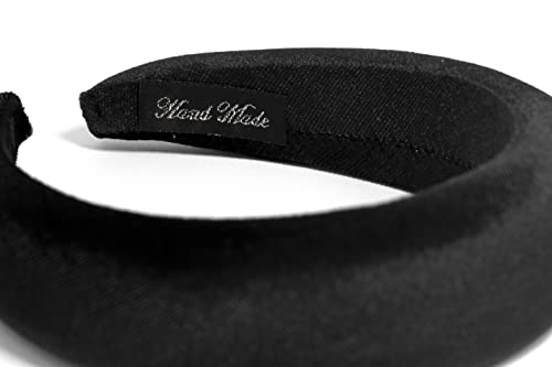 Velvet Padded Headbands for Women - Wide 4.2cm Hair Accessories for Women & Girls, Non-Pinching, Comfortable Fit (Black) - Image 3