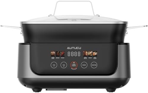 Slow Cooker 7 Quart | Programmable Multi-Cooker PFOA-Free Ceramic...