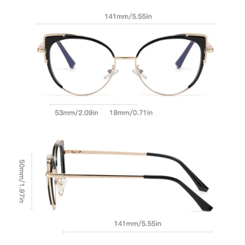 Lunettes de soleil de luxe œil de chat protectrices lumière bleue pour femmes - 2