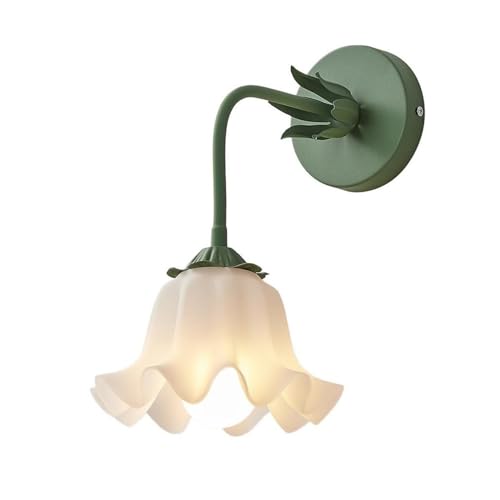 Applique murale en verre ZR98US finie la lumière agressive avec ce luminaire floral blanc