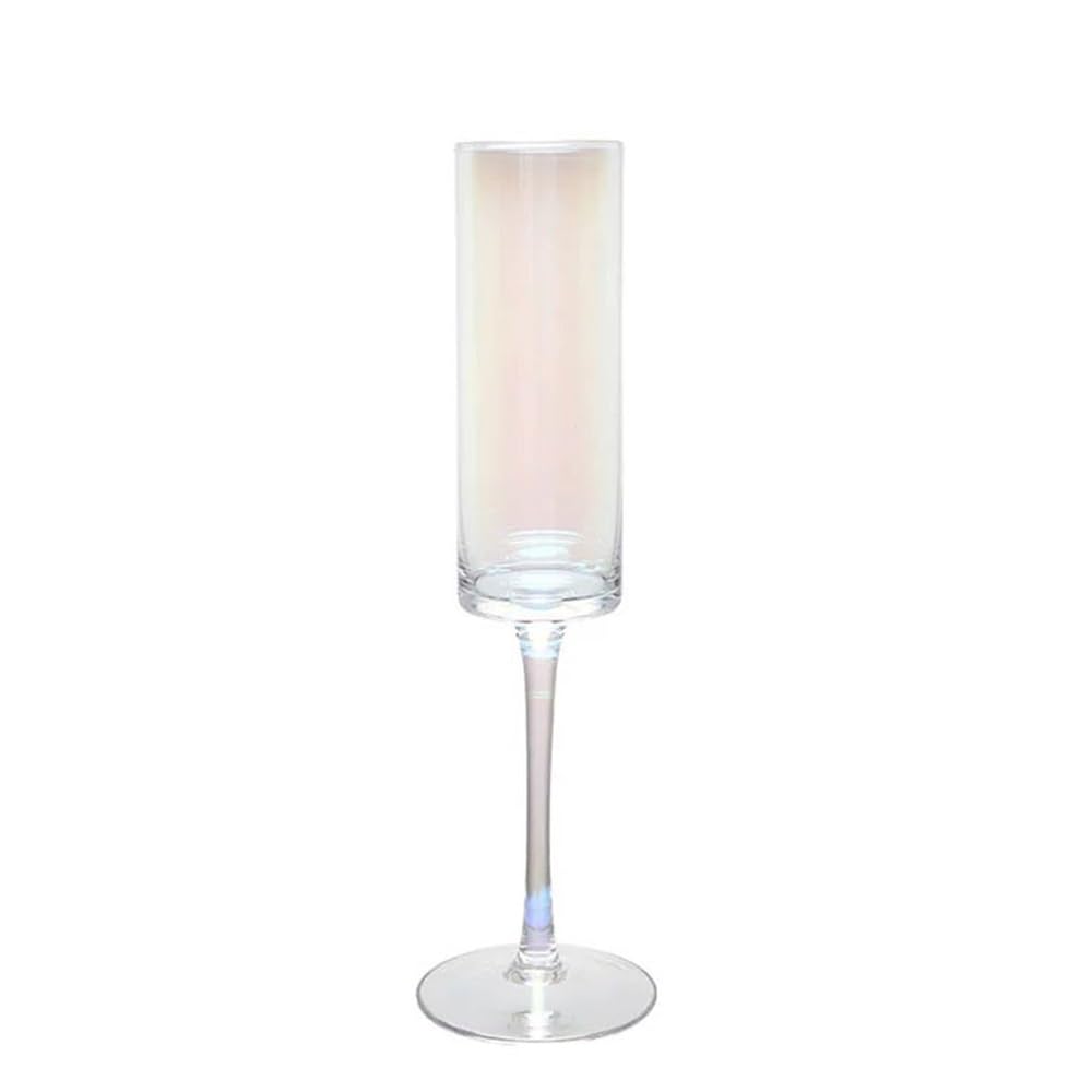 Copa de champán arcoíris para San Valentín: brindis románticos con cristal de efervescencia de 6,7 oz