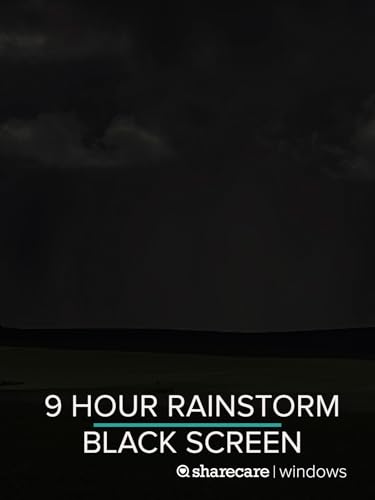 9 heures d'orage pour le sommeil - Écran noir