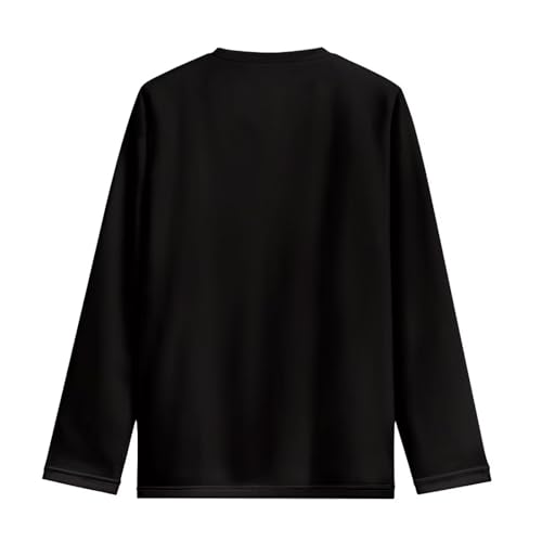 Image of Girls Long Sleeve Shirts Casual Crewneck Soft T-shirts for Girls 3-16 Years Old