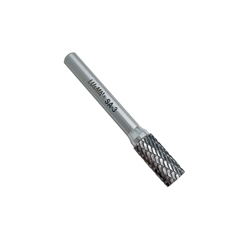 Set de 3 fresas rotativas de carburo cilíndricas miniatura 6
