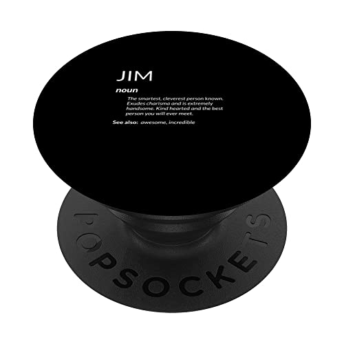 Jim Is The Best Funny Name Definition Jim PopSockets mit austauschbarem PopGrip