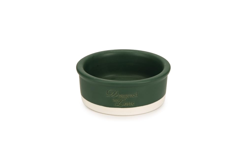 Beeztees DBL Kedi Mama Su Kabı, Seramik, Mat Yeşil, 12cm, 300ml