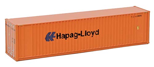 Walthers SceneMaster N Scale Model of Hapag Lloyd 40' Hi Cube Ribbed Side Container,949-8804