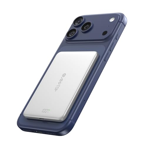 A ADDTOP Ultra Slim Magnetic Power Bank 5000mAh - Batería Externa inalámbrica de 15 W con Entrada y Salida USB C – PD 20 W Carga rápida baterías externas para teléfono móvil 17/16/15/14/13/12