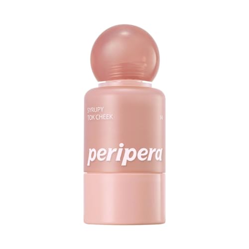 Image of PERIPERA SYRUPY TOK CHEEK Liquid Blush| Dewy Finish with Long-Lasting Hydration, Buildable & Blendable Color, Natural Glow for Cheeks, Safe for Sensitive Skin (14 COTTON FIG)