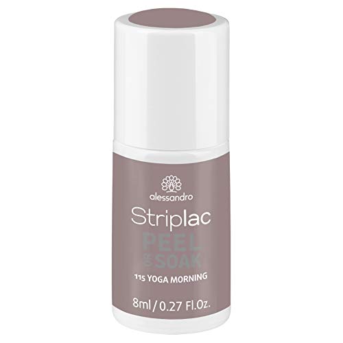 alessandro Striplac Peel or Soak Yoga Morning u0096 LED-Nagellack in Grau-Beige u0096 Für perfekte Nägel in 15 Minuten u0096 1 x 8ml