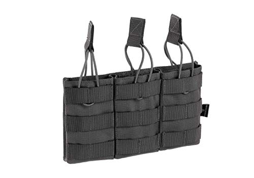 Invader Gear MOLLE Triple M4 /AR15 Open Top Mag Pouch 3 Fach Airsoft Wolf Grey Nylon Invader Gear MOLLE Triple M4 /AR15 Open Top Mag Pouch 3 Fach Airsoft Wolf Grey Nylon