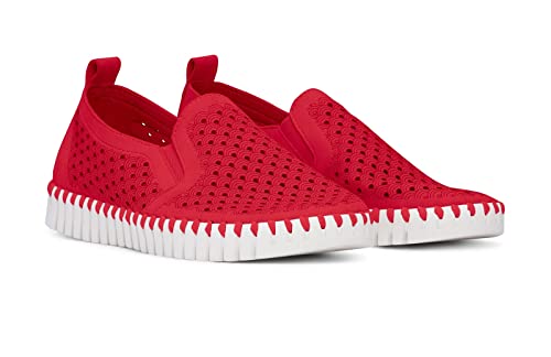 Image of Ilse Jacobsen HORNBAEK Women's Tulip Slip-On Flat | Elastic Side Panels | Lightweight Flexible Comfort.