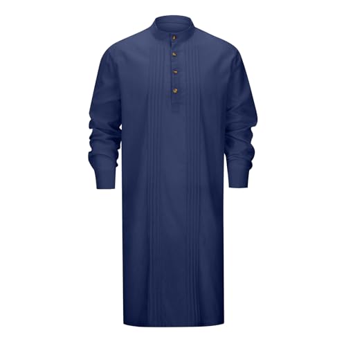 Djellaba homme caftan marocain traditionnel à capuche brodée