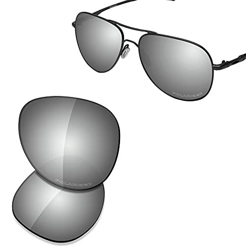 Image of SAUCER Premium Replacement Lenses & Nosepads for Oakley Elmont L OO4119 60mm Sunglasses
