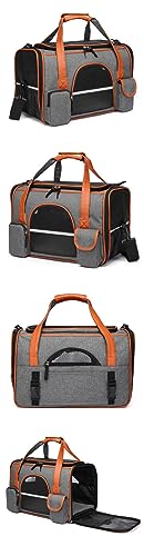 Bolsa De Transporte Pet Para Cães Gatos Avião Carro Viagens - PRETO