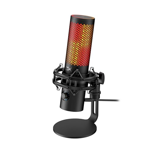 HyperX QuadCast 2 S – USB Microphone, with RGB Lighting, Streaming and Podcasting, with On-Board Controls, LED Lighting, Removable Shock Mount, PC, Mac, USB-C - Black - Image 4