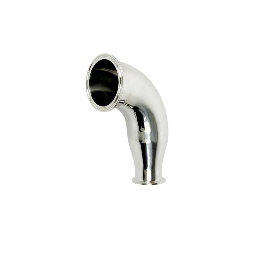 Yjqhody One Color Tri-Clamp Sanitary Fittings, Stainless Steel Elbow Pipe Fitting, 3 * 2 Inch Reducing For Distillation