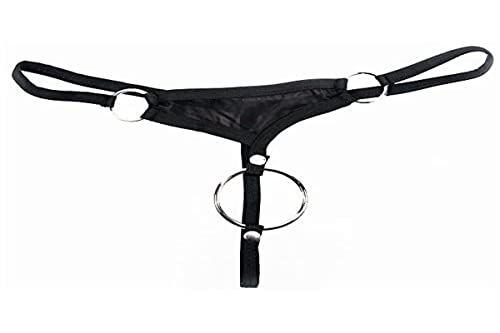 Svenjoyment Underwear Small Black Herren String mit Penisring