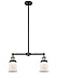 Innovations 209-BAB-G181S-LED Small Canton 2 Light Chandelier Part of The Franklin Restoration Collection, Black Antique Brass