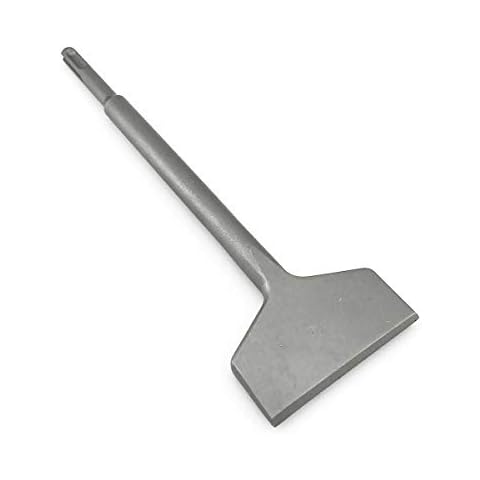 SPKLINE 3 Inch Wide Tile & Thinset Scaling Chisel SDS-Plus Shank 3" x 10" Thinset Scraper Wall and Floor Scraper Works with All Brands of SDS-Plus Rotary Hammers and Demolition Hammers Cover