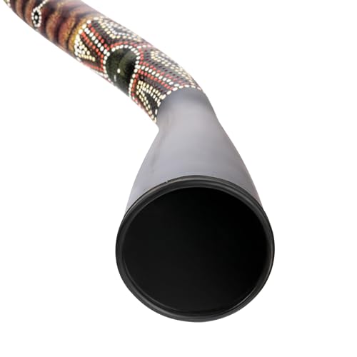 Meinl Percussion Synthetic Series Didgeridoo - 51 Zoll / 130 cm S-Form Didgeridoo - C Stimmung - Kunststoff, Mehrfarbig (SDDG2-BK)