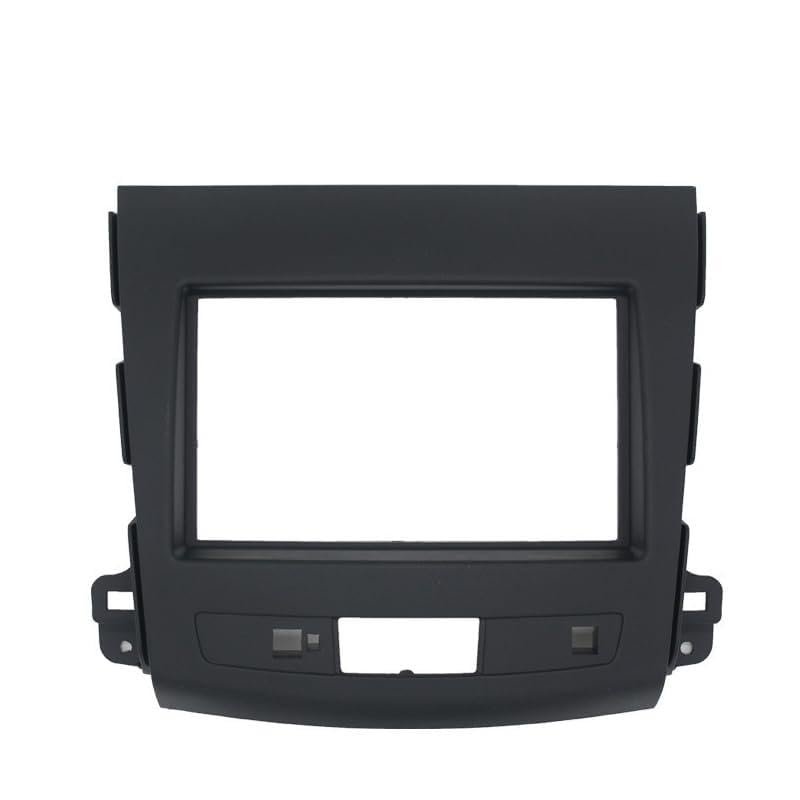 Marco de audio interior del coche Kit de panel de radio for automóvil de 2 Din, apto for instalación de estéreo, DVD y audio en el panel del tablero, marco embellecedor, placa frontal Marco de montaje