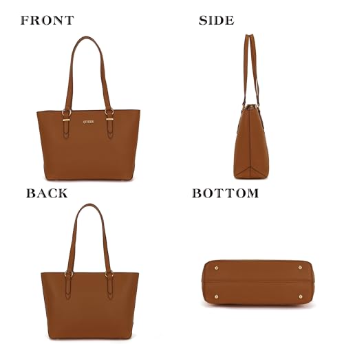 Image of Qiyuer Versatile Daily Purses with RFID Wallet for Women Tote Handbag Set | 3PCS, Fits 13 inch Tablet, Sturdy Vegan PU, Spacious, Work Use, Shoulder Satchel, Large Clutch Wallet, Makeup Bag, Ideal Gift