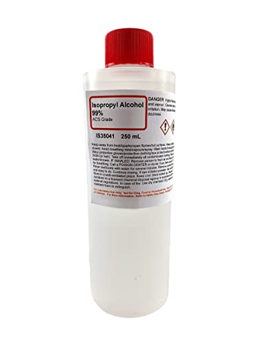 ALDON Innovating Science Isopropyl Alcohol (IPA) 99% Solution, 250mL - ACS Grade Concentrated Rubbing - The Curated Chemical Collection