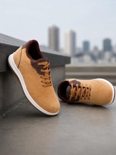 Image of Centrino Sneakers for Men | Lightweight Casual Shoes for Men Stylish | Breathable Mesh Walking Shoes | Cushioned Insole Comfortable Shoe for Man | Durable Sole Footwear|Trendy Lace-Up Shoes for College, Parties & Daily Use (9623)