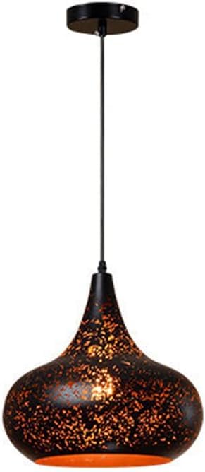 Luminaire suspendu E27 réglable en métal noir pour cuisine