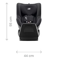 BRITAX RÖMER Reboarder DUALFIX PLUS, inklusive Neugeboreneneinsatz und ISOFIX, für Kinder von 40-105 cm (i-Size), Geburt - 4 Jahre, Midnight Grey – Ansicht 3