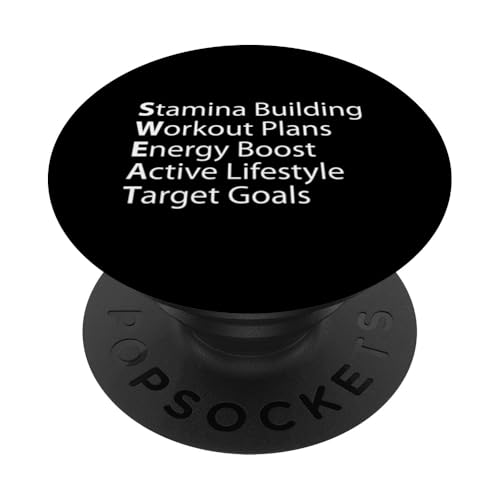 SWEAT Stamina Building Workout Plans PopSockets PopGrip Intercambiable