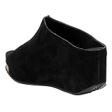 Volatile Women's Wedge Sandal, Black, 6