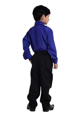 Image of Kaku Fancy Dresses Dance Costume Shinning Shirt With Bow Tie for Kids | Sequin Work School Annual Function & Theme Party's Shirt for Boys (ONLY SHIRT)