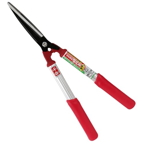 千吉(Senkichi) アルミ柄刈込鋏 短柄 ギザ付 刃長150mm 切断能力約5mm SGL-40