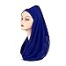 Produktbild Schal Women Hijab Scarf Solid Chiffon Soft Lady Shawls And Wraps Long Size Bandana Foulard Female Silk Scarves Headband-H09.12