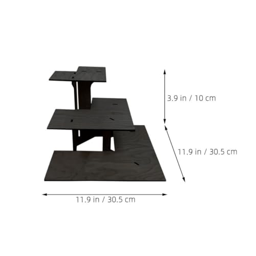 Support d'angle en bois portable facile à assembler pour petits objets de magasin - 3