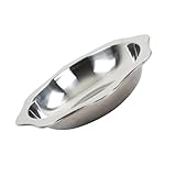 CLISPEED Edelstahlteller Für Meeresfrüchte Krebsgericht Dicker Stahl Speiseteller Für Hummergericht Einfach Zu Reinigen Für Küche Restaurant