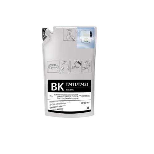 Tinta de sublimación de tinte 1000ML Black T7411 para impresoras SureColor F6200 y F7200