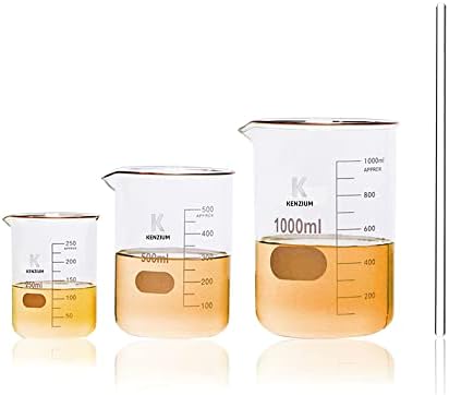 SIMAX Gobelet Bécher Forme Basse 250ml Borosilicate Gradué Avec Bec Verseur