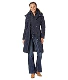 Cole Haan Women's Signature 40 in Down Coat, Navy, Medium
