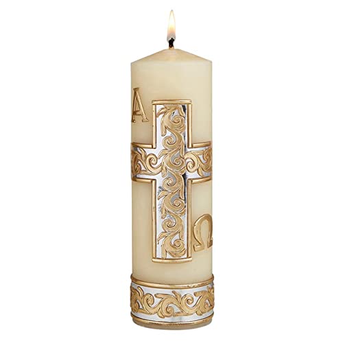 Trinity Church Supply Family Prayer Candle Tree of Life Dripless Clean Burning Smokeless Dinner Candles, 2-1/2 Inch x 8 Inch, Pack of 2