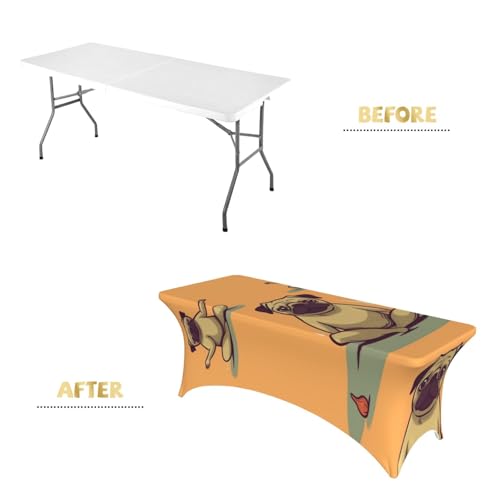 Nappe de table extensible lavable élasthanne pour événement et mariage 1,8m - 5